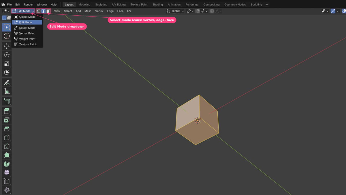 Image of: Edit Mode