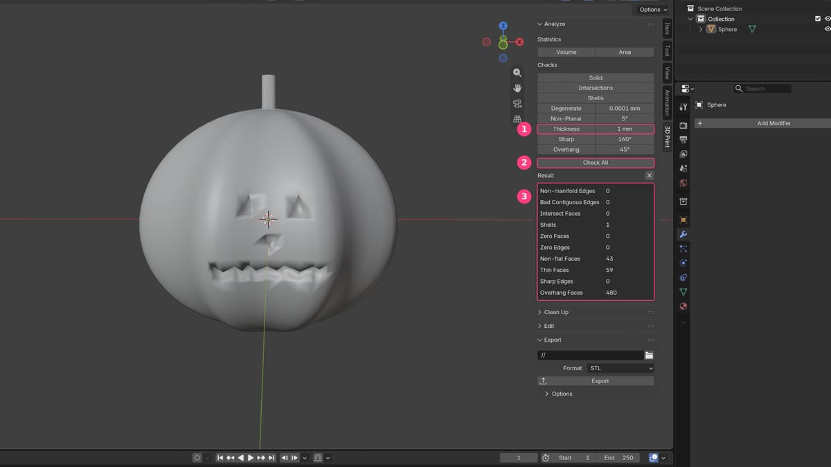 Image of: Check the model for printing
