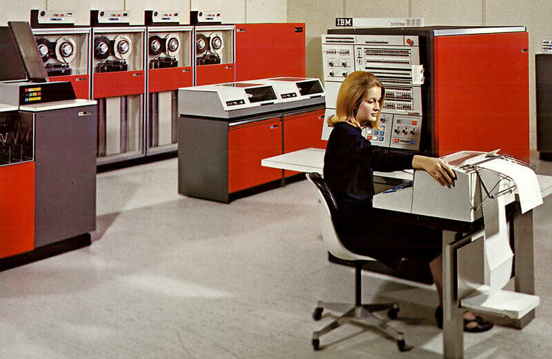 A computer unlike the Pi – an IBM Model 360 from the 1960s