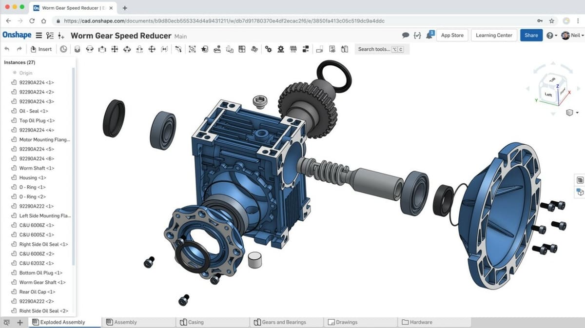 Complex assemblies can be created with ease using Onshape