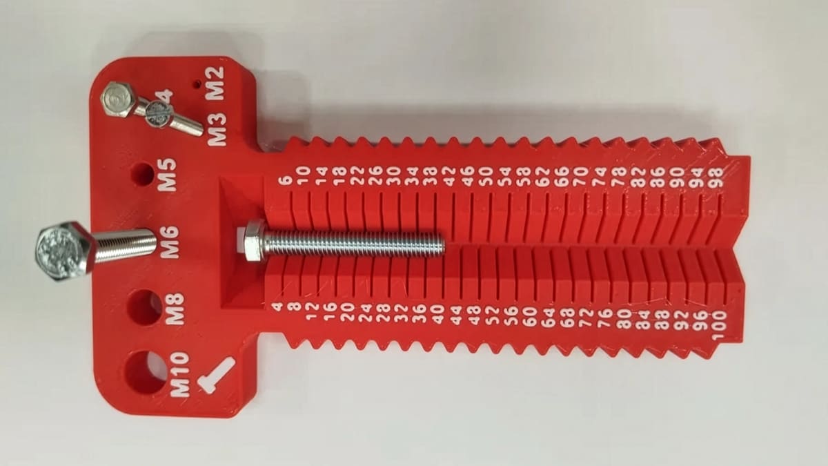 screw measuring tool 3d print