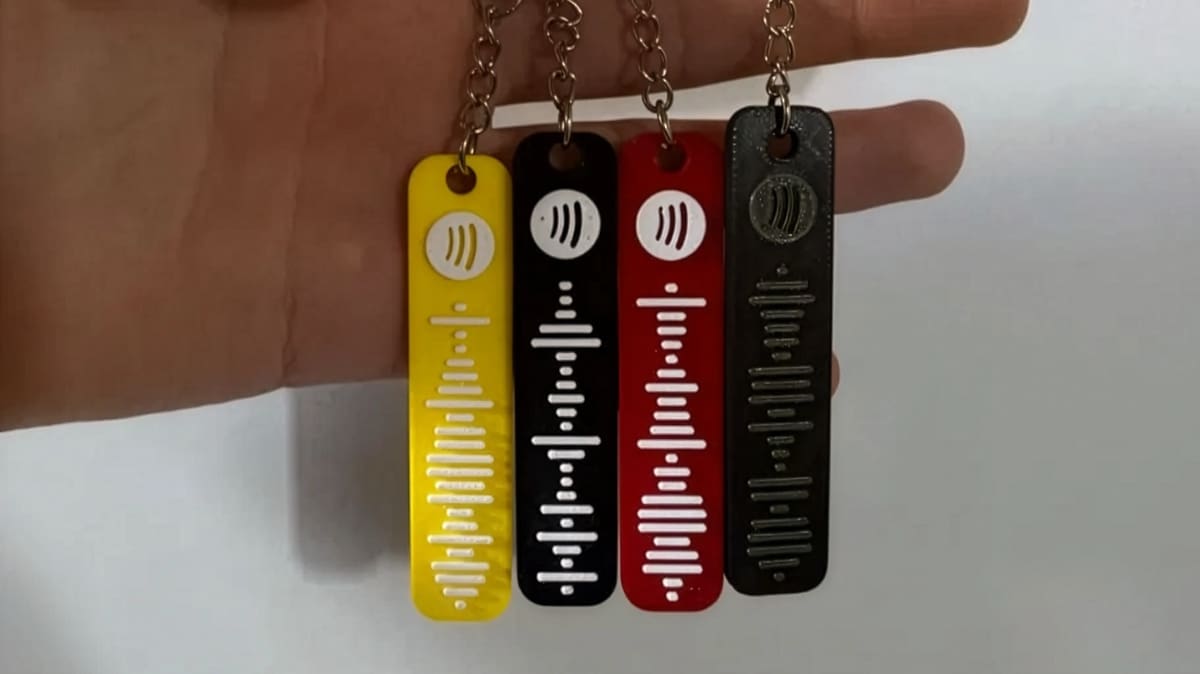 spotify code key chain