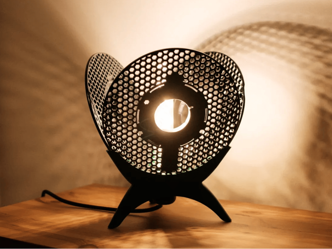 Image of: Astra Lumafloris - Upcycled Lamp
