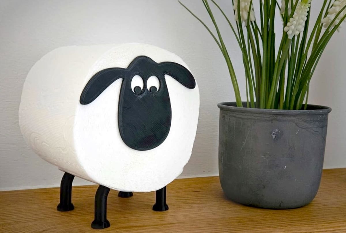 Photo de Idée d'impression 3D / Objets 3D à imprimer en 3D: Dérouleur de papier toilette