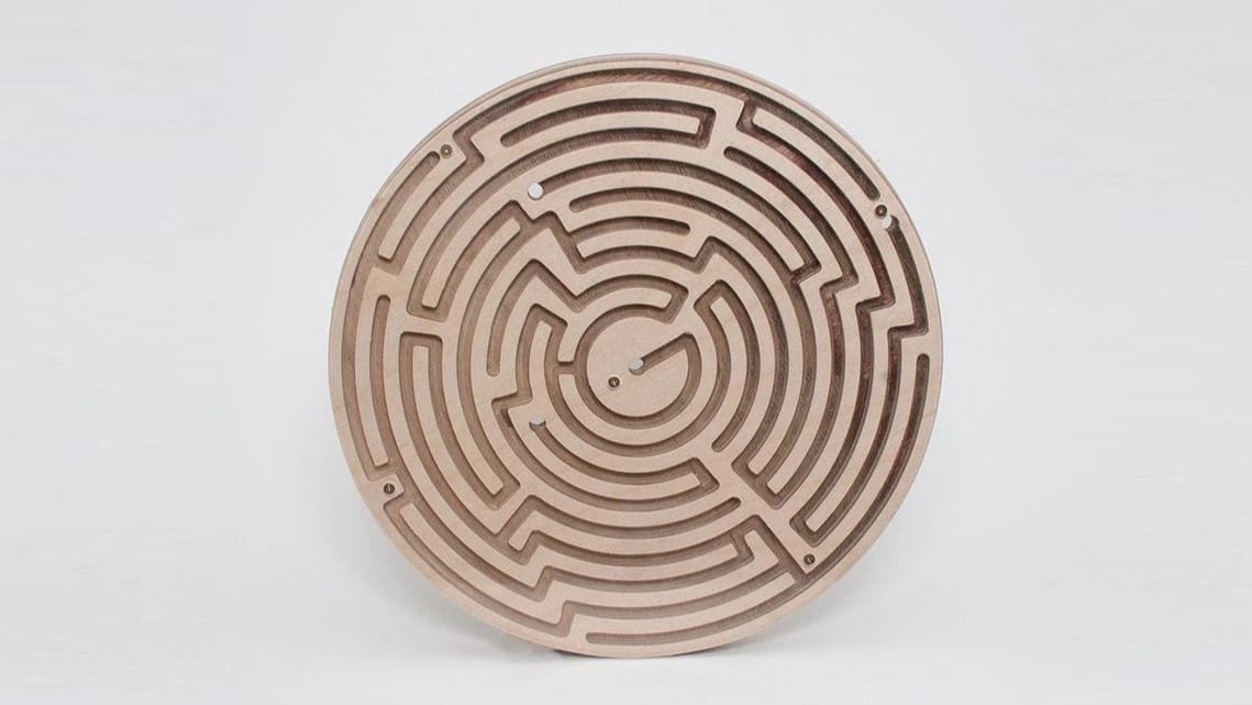 Image of: Double-sided Circular Maze