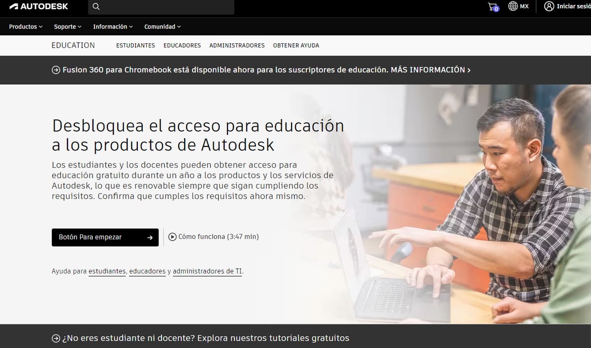 Imagen de Descargar Fusion 360 gratis: Versión educativa
