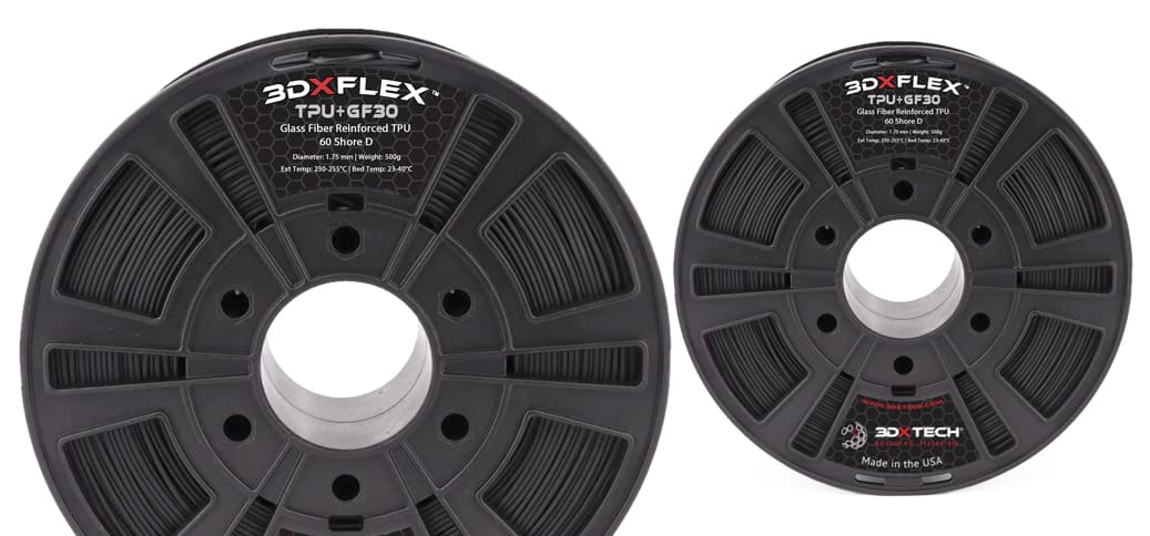 Image of 3D Printing Glass Fiber Materials: Glass-Filled TPU (Thermoplastic Polyurethane)