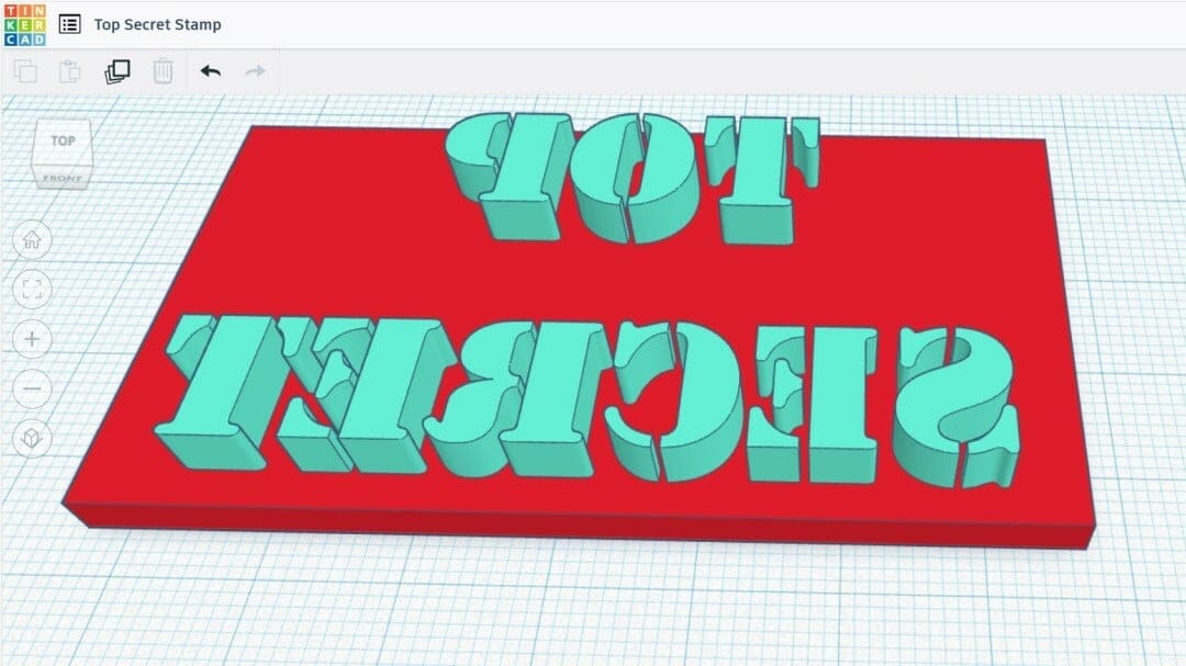 Placing the text on the base