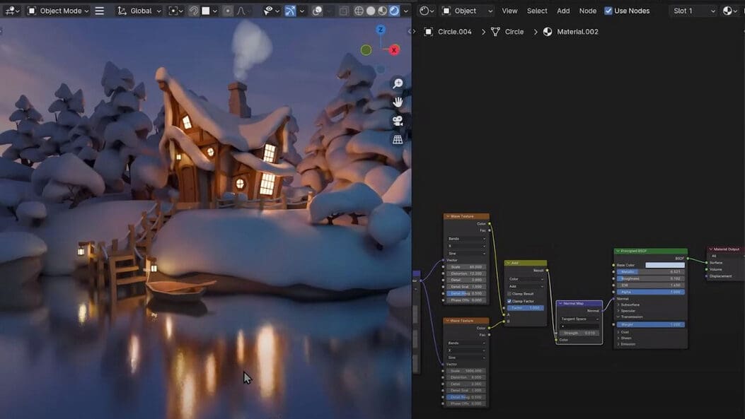 Modeling a winter wonderland