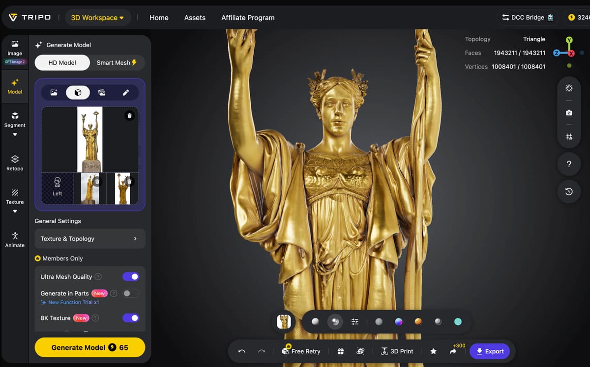 Image of: Tripo: The Most Useful Editing Environment
