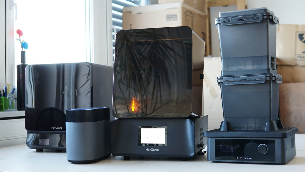 Foto de Melhor ecossistema de impressora 3D em resina: Ecossistema de impressão 3D: HeyGears Ultracraft Reflex RS Combo
