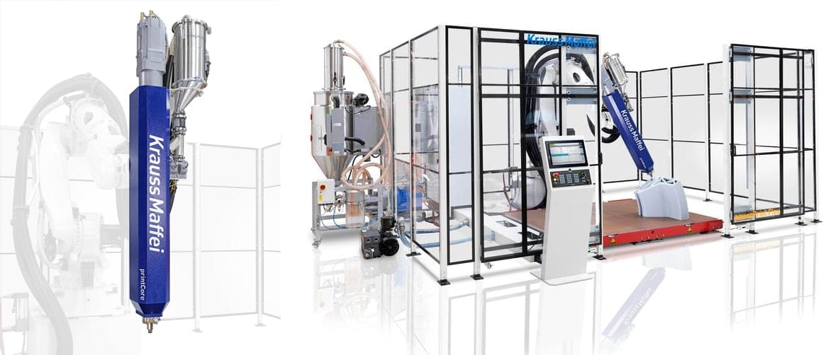 Image of Robotic Arm 3D Printing: KraussMaffei