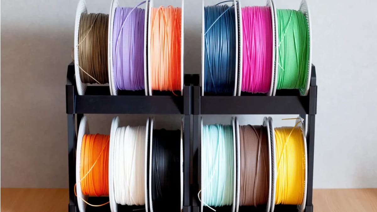 Image of: Sturdy Modular Filament Spool Rack