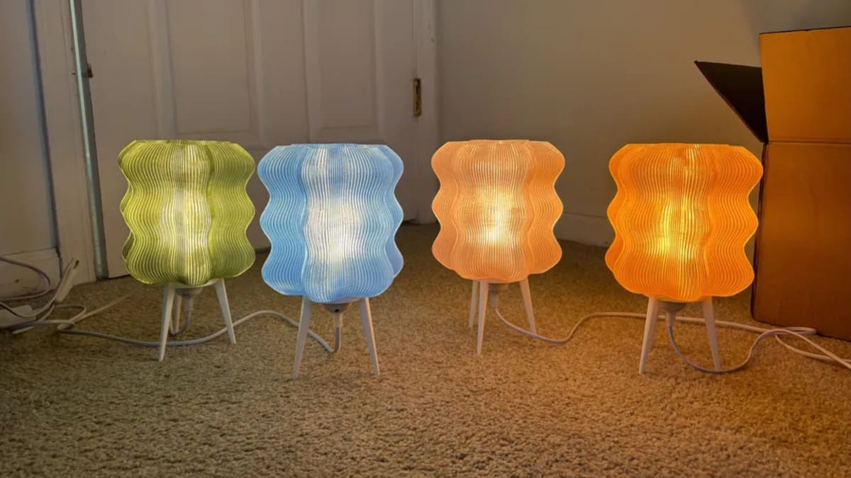 Image of: Wavy Lamp