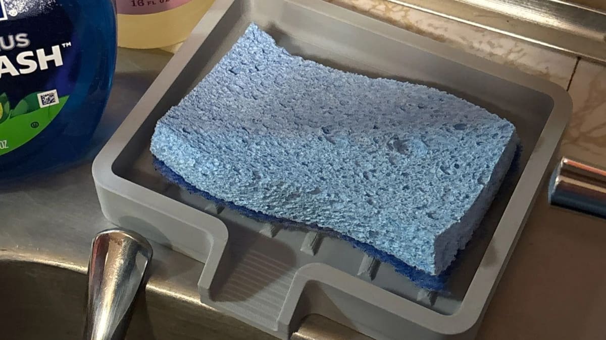Image of: Kitchen Sink Sponge Holder – Draining Rack