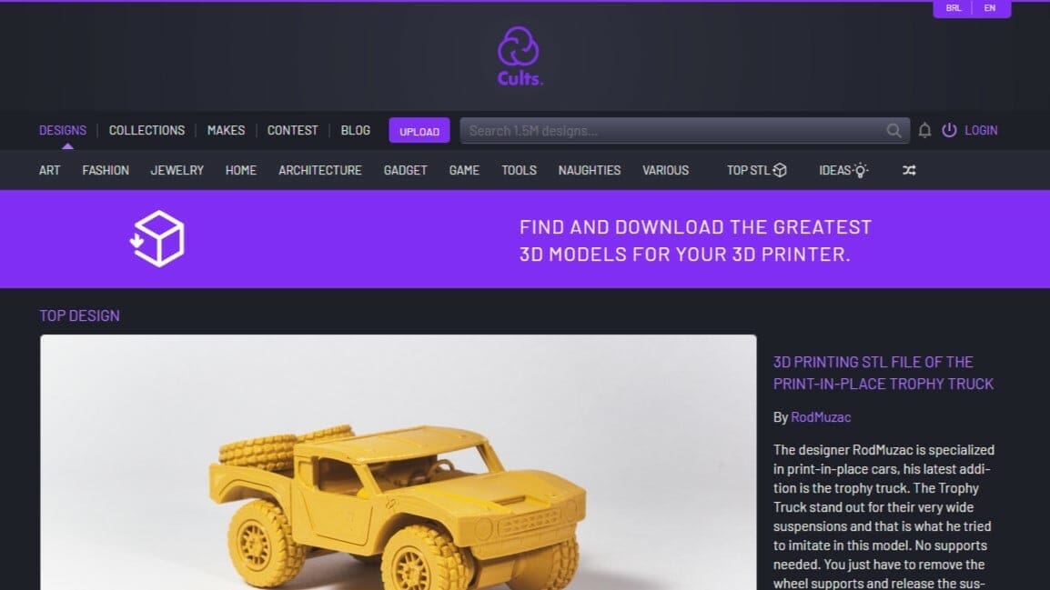 Some model repositories offer the option to sell 3D models