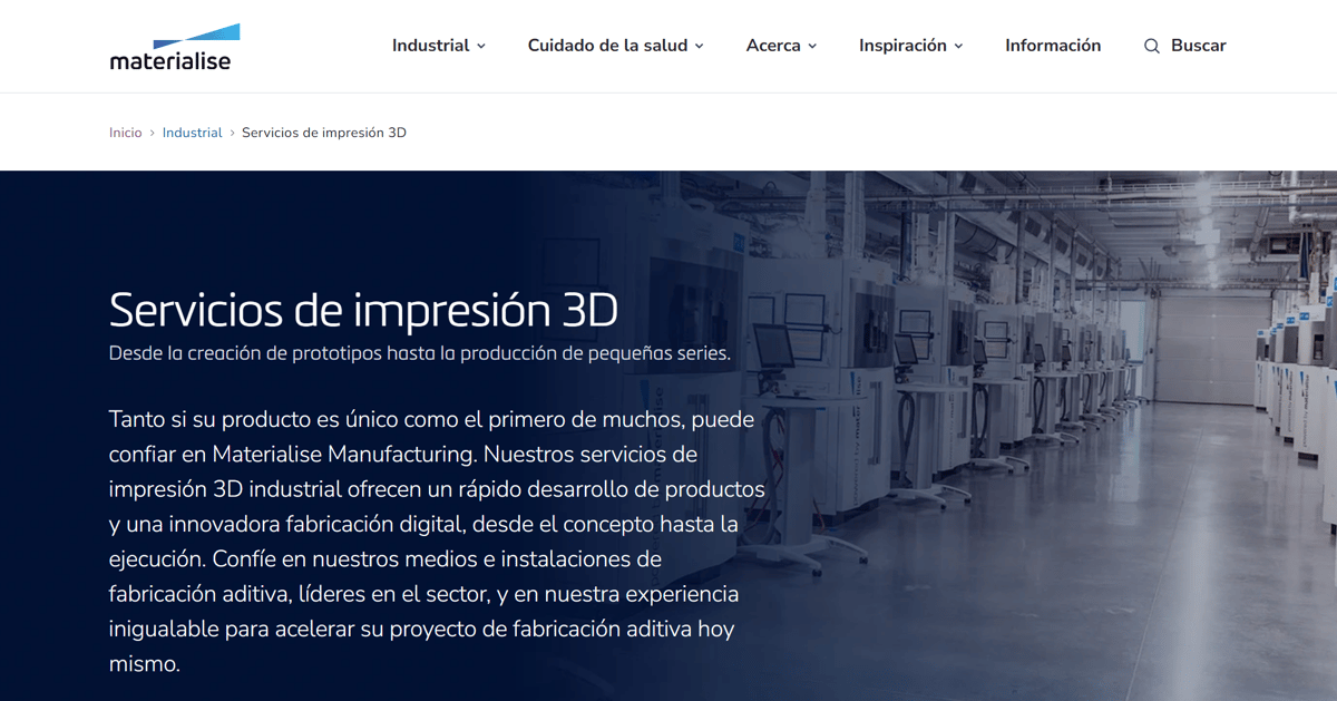 Imagen de Servicio de impresión 3D online / impresión 3D por encargo: Materialise OnSite