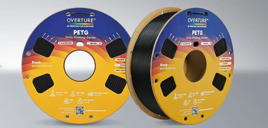Image of The Best PETG Filaments – Buyer's Guide: Overture PETG