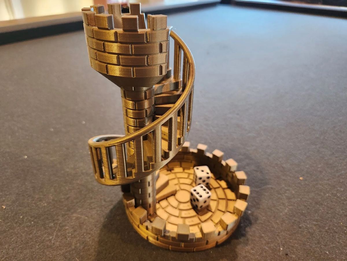 Image of Daily Advent Toy 3D Prints: Dice Tower