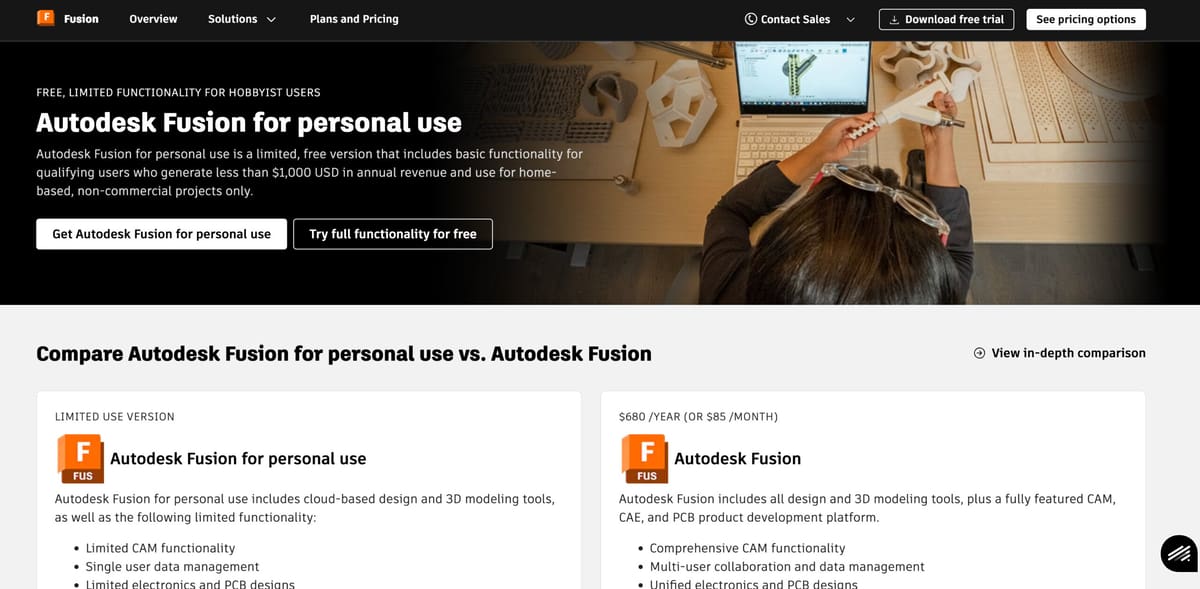 Imagen de Descargar Fusion 360 gratis: Licencia de uso personal