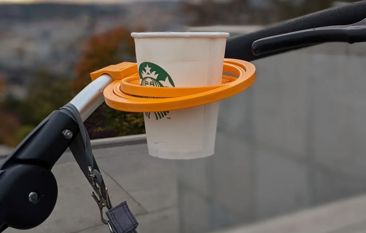 Image of MJF 3D Printing Service Costs: 5 Projects Compared: Multi-Part, Colored Project: Self-Leveling Cup Holder