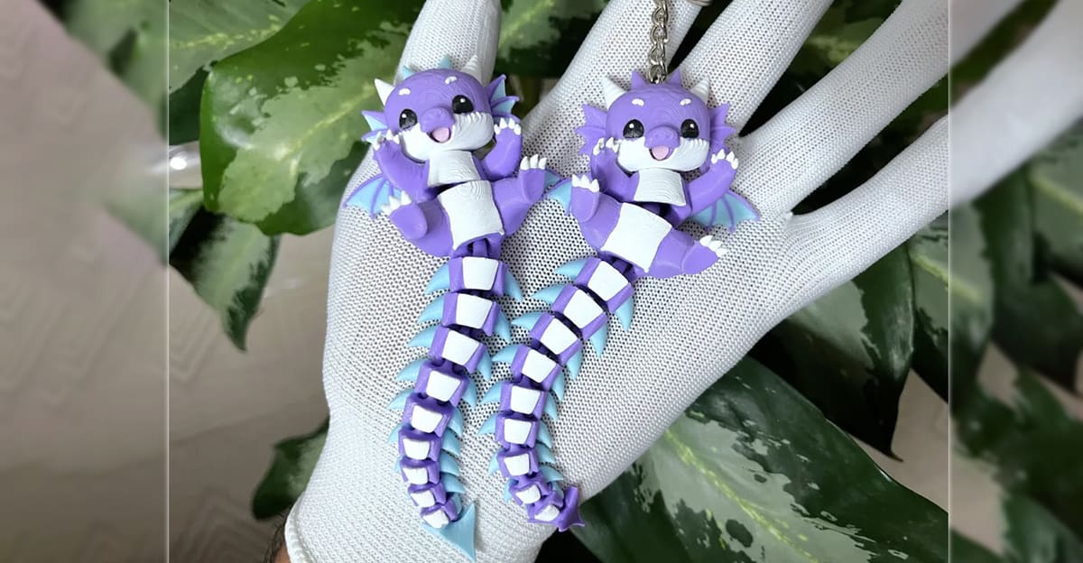 Image of: Baby Dragon Keychain