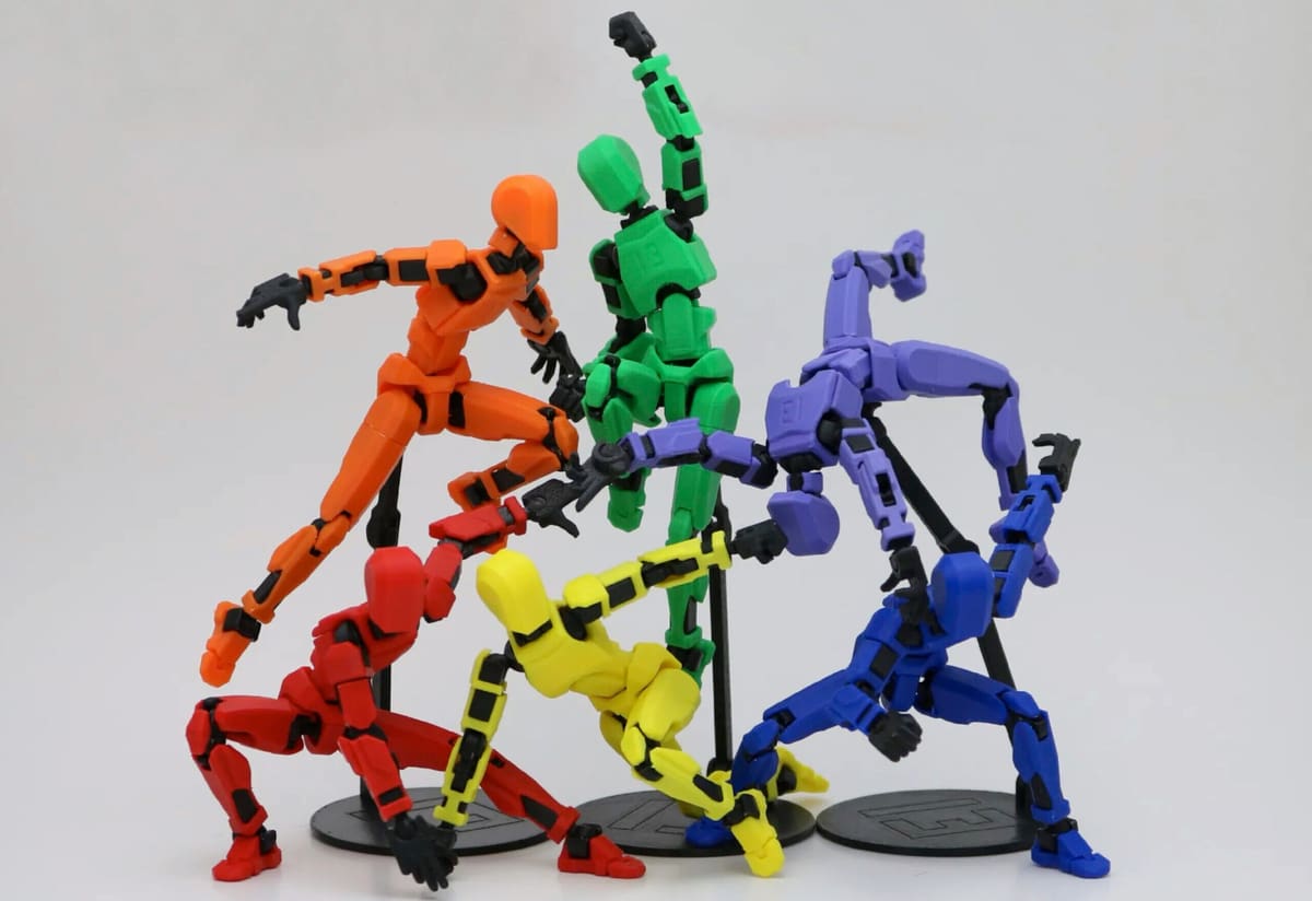 Photo de Idée d'impression 3D / Objets 3D à imprimer en 3D: Mannequin articulé