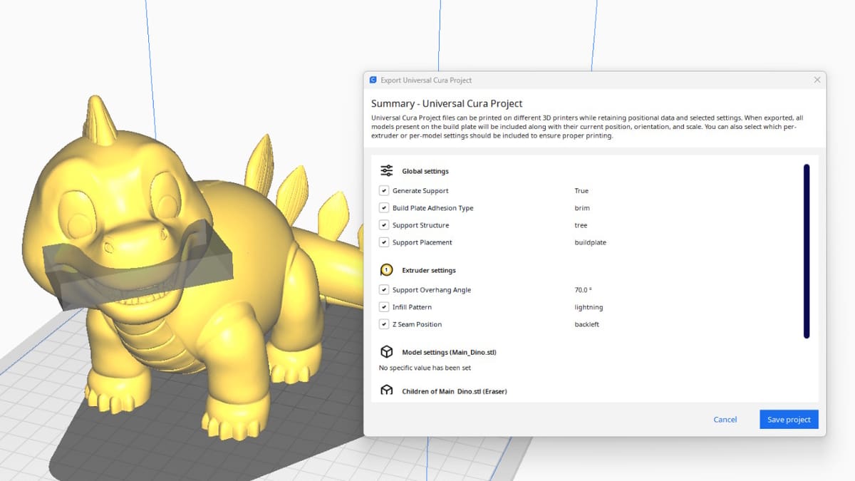 Cura can render complex 3D printing projects on a wide range of machines