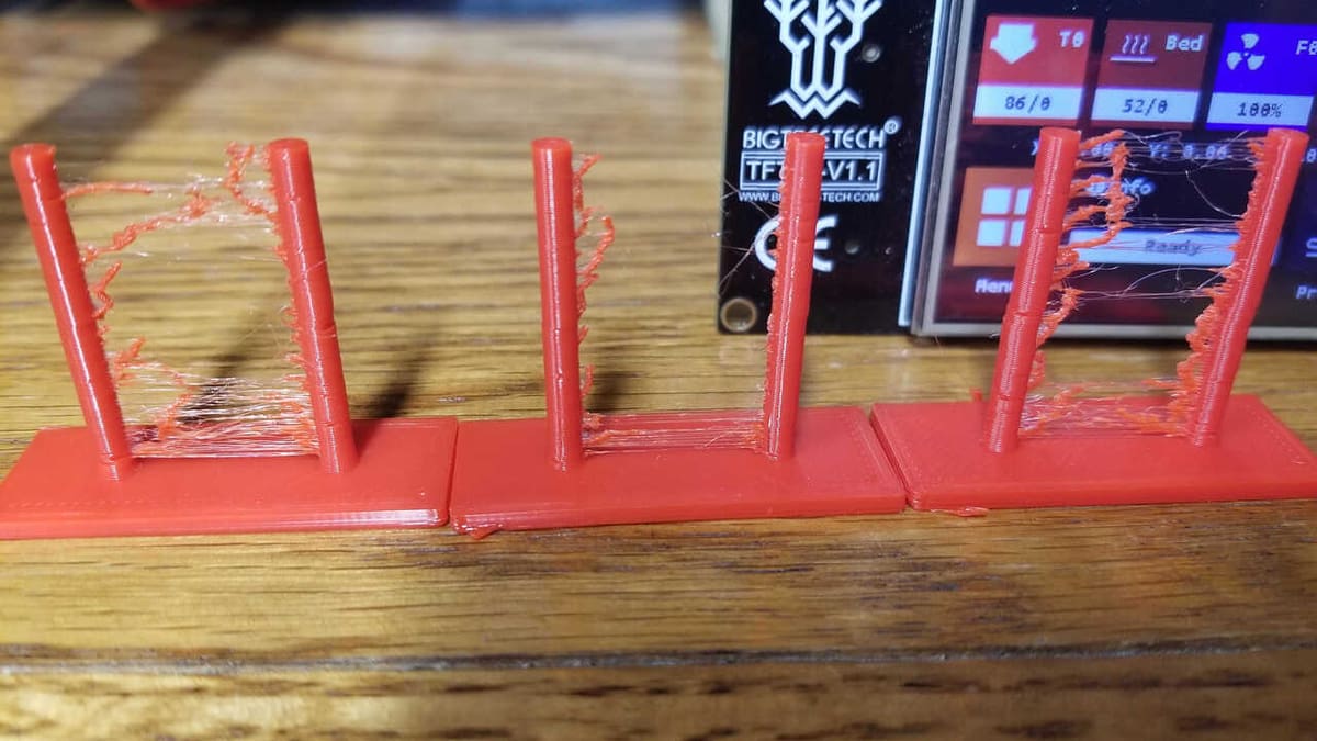 Retraction towers are the best way to tune in your retraction values