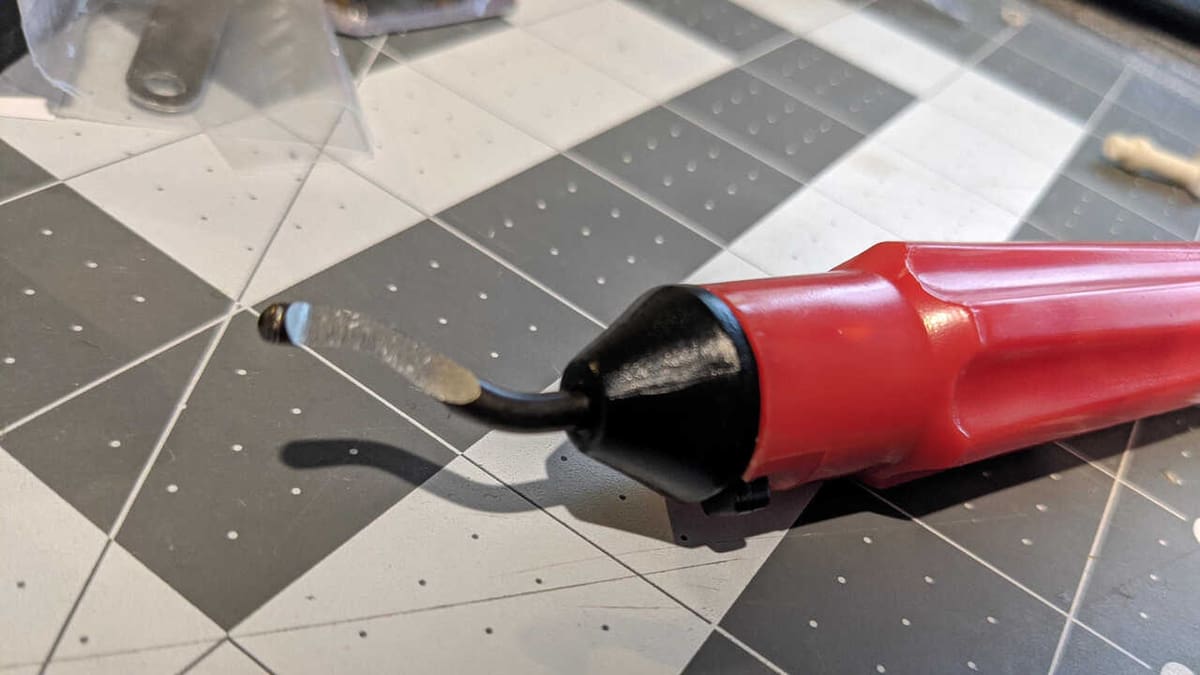 A deburring tool is a great way to shave away strings