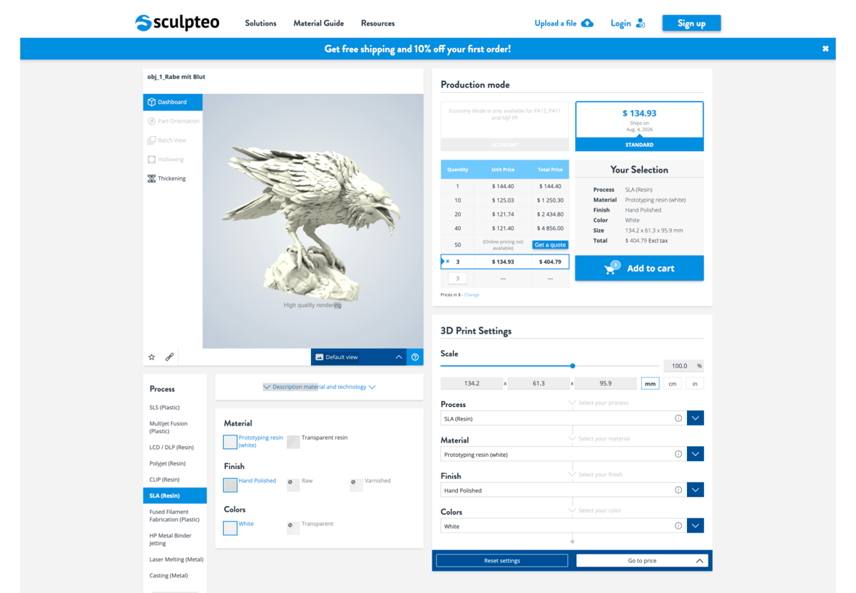 Image of: Sculpteo