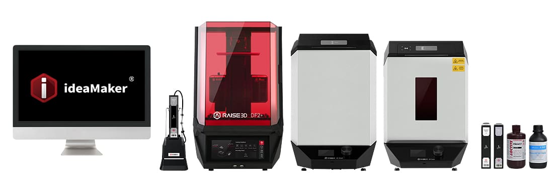 Image of The Best Professional & Industrial Resin 3D Printers: Raise3D DF2+ & Ecosystem