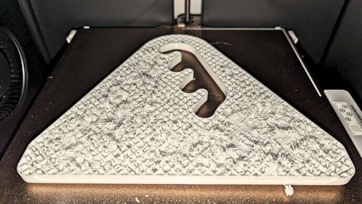 Collapsed infill due to low density and lesser solid layers