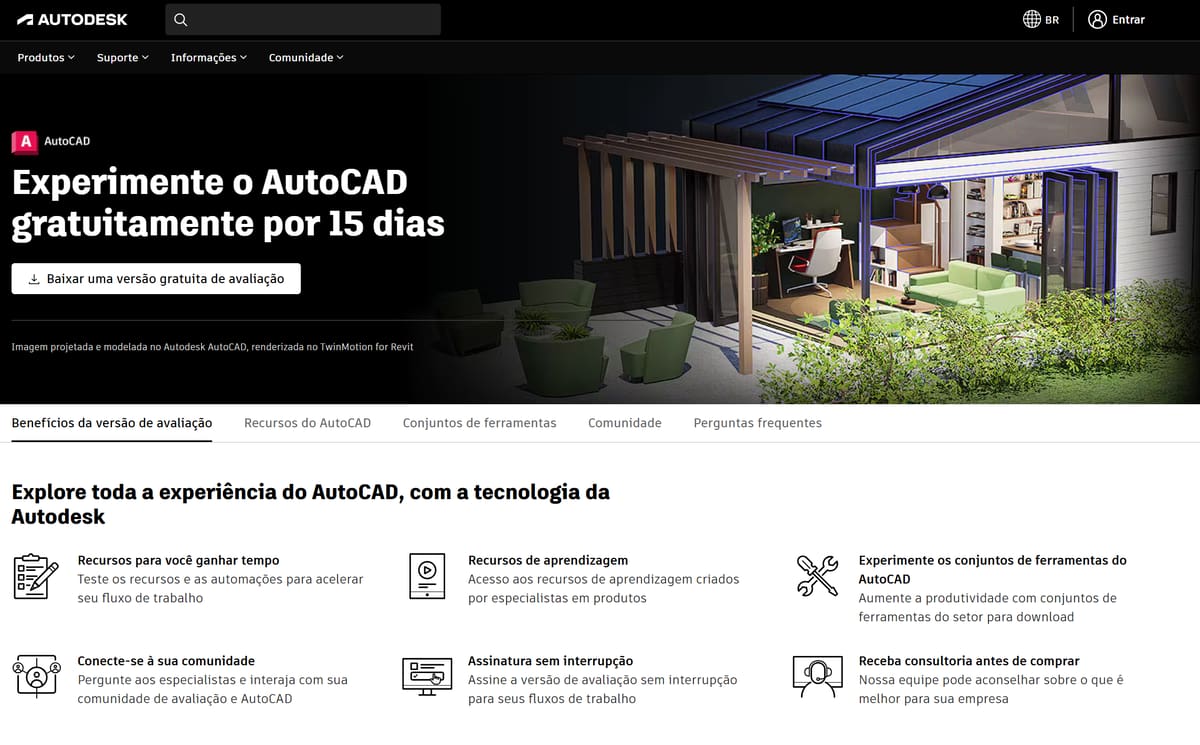 Foto de AutoCAD gratuito / AutoCAD download: Versão completa — Teste gratuito de 15 dias