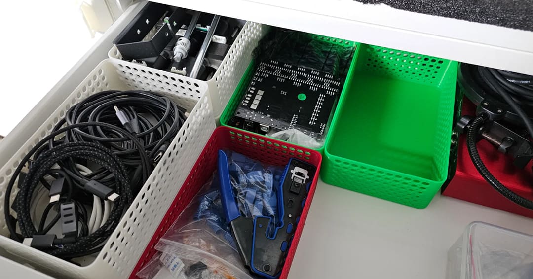 Electronics drawers benefit from order