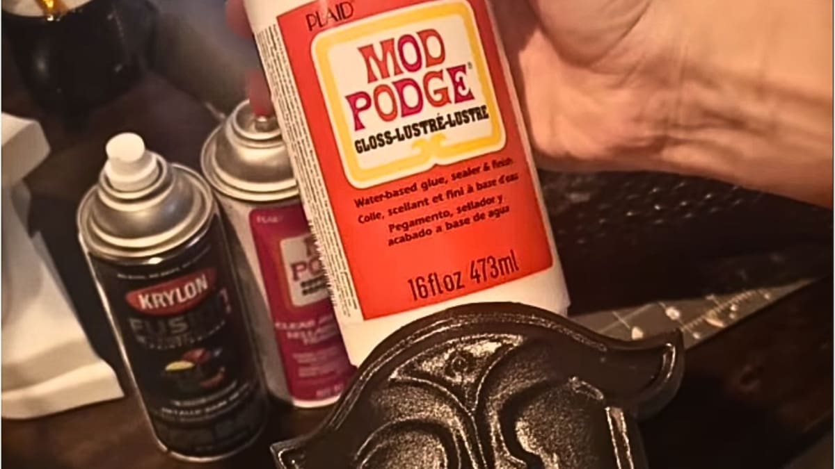 Mod Podge gloss works well for TPU surface preparation