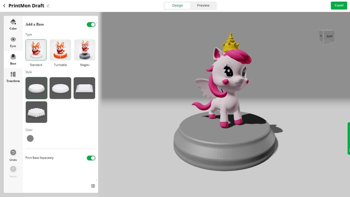 A royal unicorn deserves a base