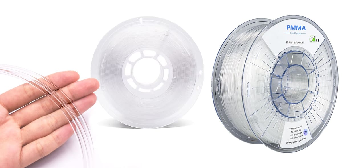 Imagen de Filamentos para impresoras 3D / Filamento 3D: PMMA (acrílico)