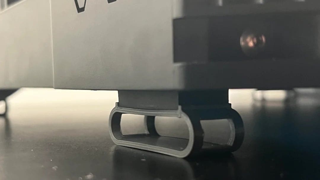 Use vibration-dampening feet to reduce shaking