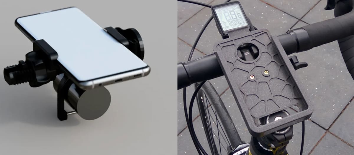 Image of 3D printed bike accessories: Bike Phone Mount