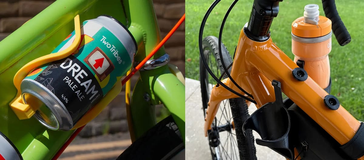 Image of 3D printed bike accessories: A Better Bottle Holder
