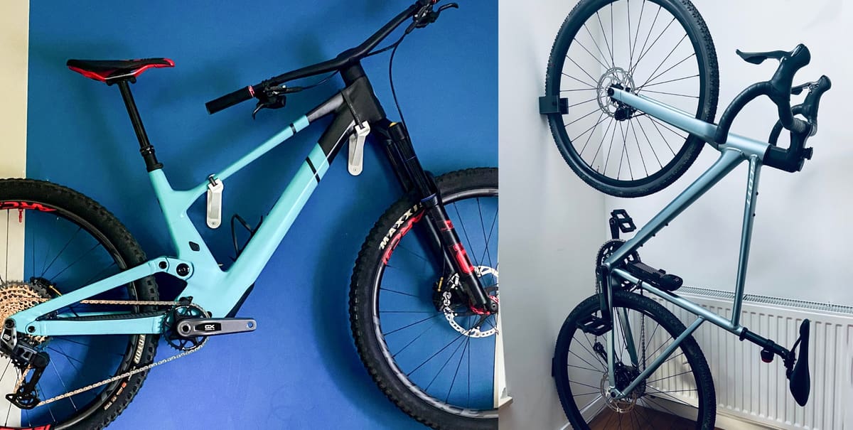 Image of 3D printed bike accessories: Wall-Mounted Stand