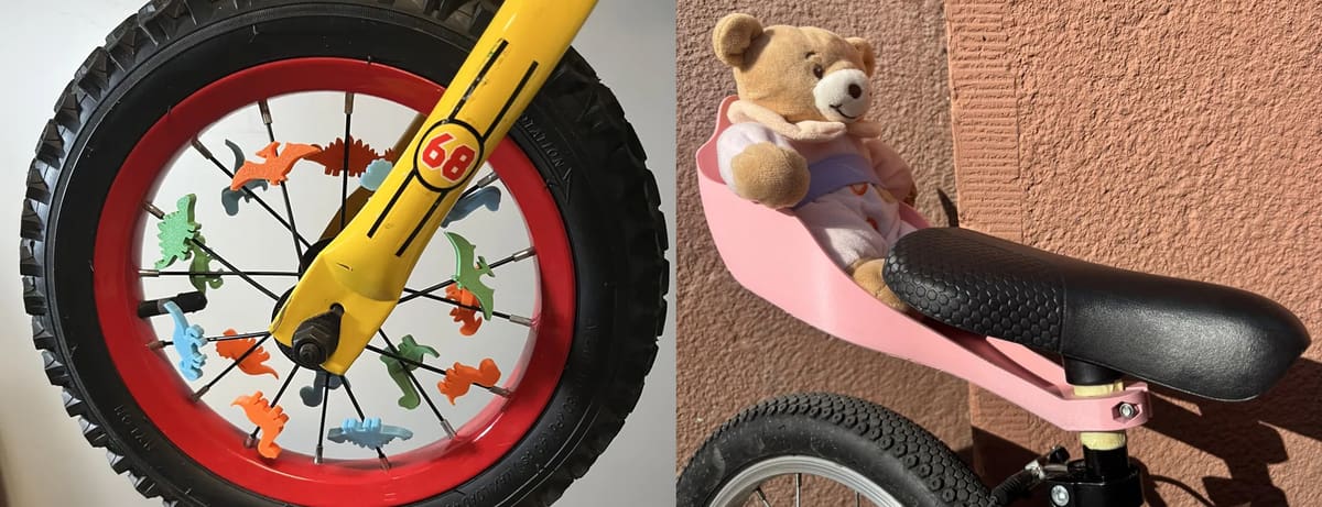 Image of 3D printed bike accessories: Pimp Your Kids's Bike