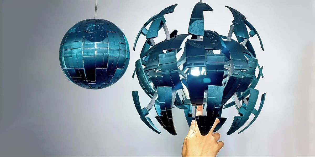 Photo de Idée d'impression 3D / Objets 3D à imprimer en 3D: Lampe explosion de l'Étoile de la mort