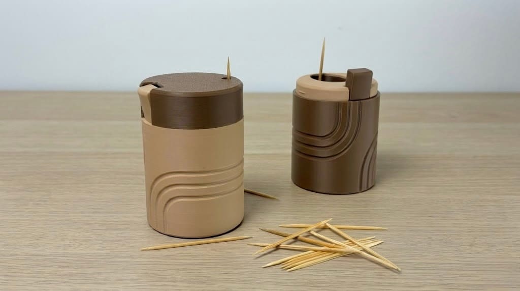 Photo de Idée d'impression 3D / Objets 3D à imprimer en 3D: Distributeur pop-up de cure-dents