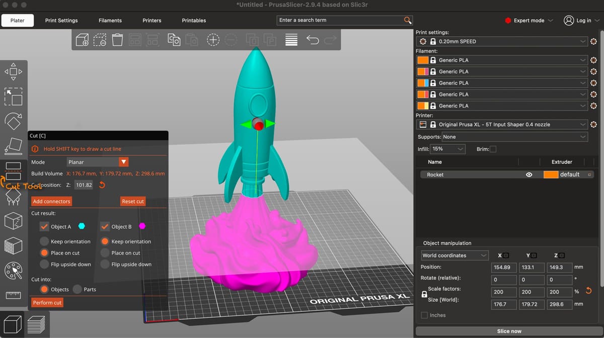 Image of How to Split a Model in Slicer Software: Split/Cut Models in PrusaSlicer