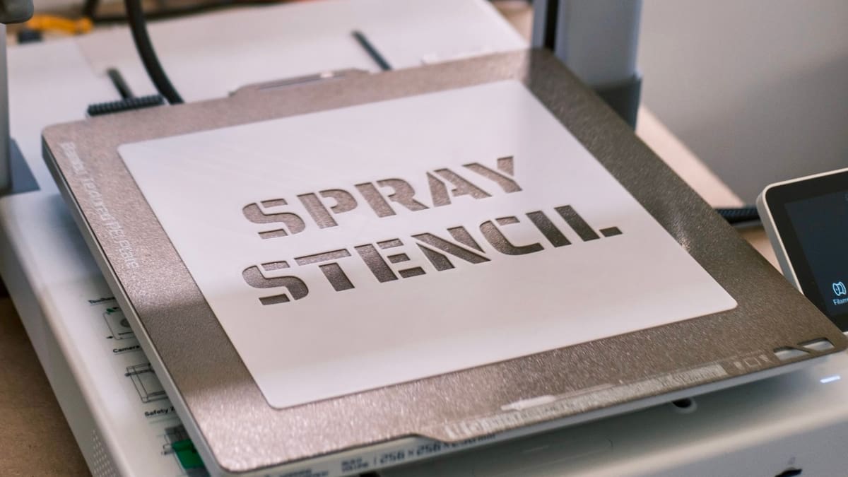 Photo de Idée d'impression 3D / Objets 3D à imprimer en 3D: Pochoir personnalisable pour peinture en spray