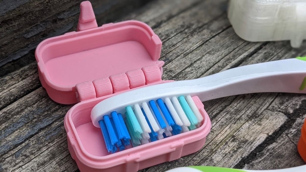Photo de Idée d'impression 3D / Objets 3D à imprimer en 3D: Étui de voyage pour brosse à dents