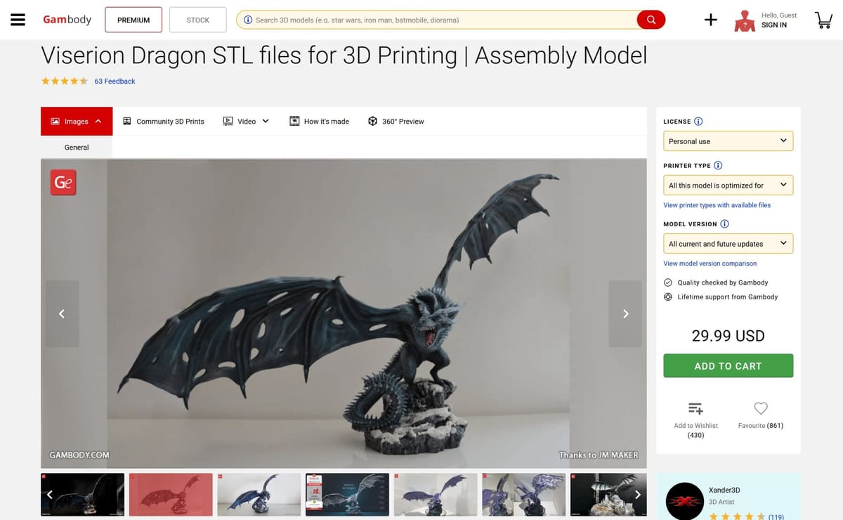 Image of Best Paid 3D Model Sites: Full Premium Projects