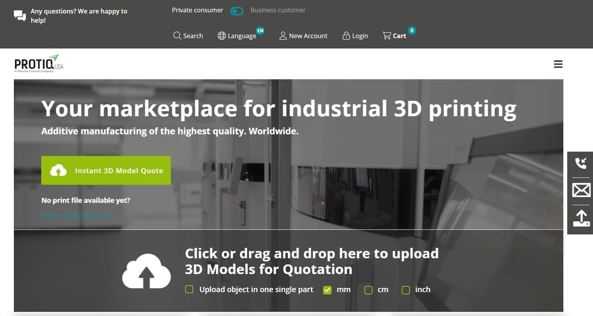 Image of Parts On Demand: Top Online 3D Printing Services: Protiq